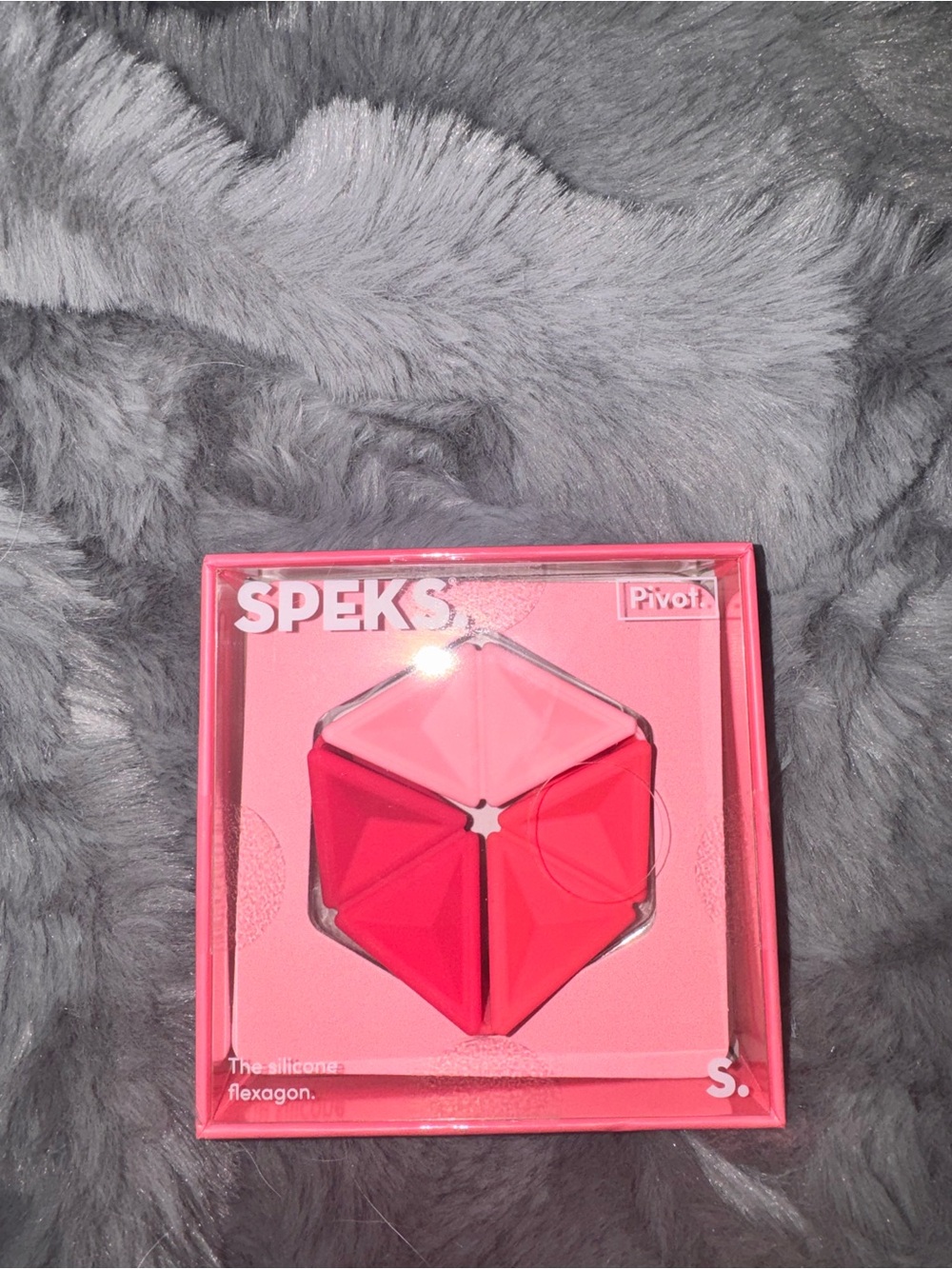 SPEKS Pivot Silicone Flexagon in Pink